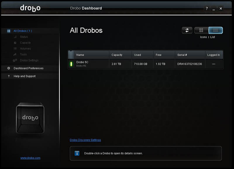 Drobo 5C - Software 1