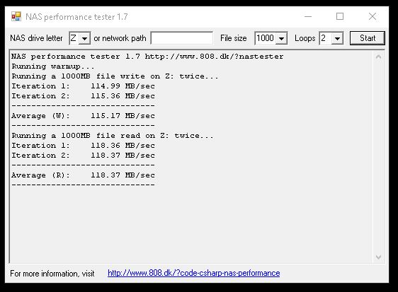 NAS Tester RAID 1