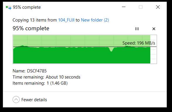 test transfer cititor carduri