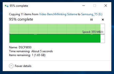 Scriere - 970 Pro pe T1 1 TB