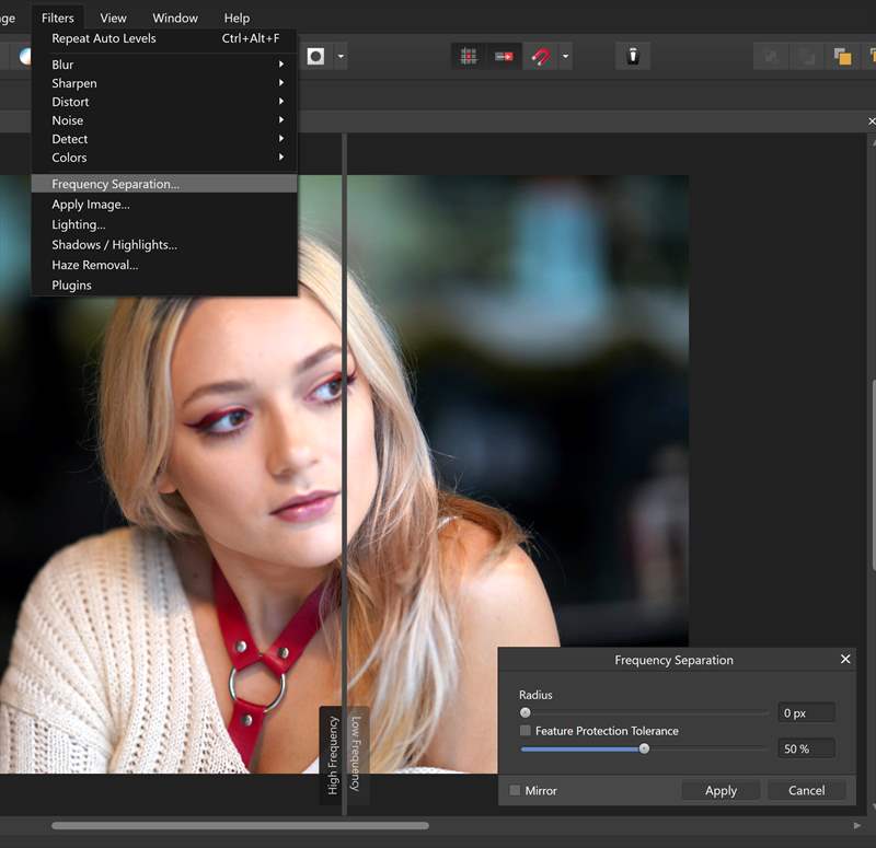 affinity photo filters