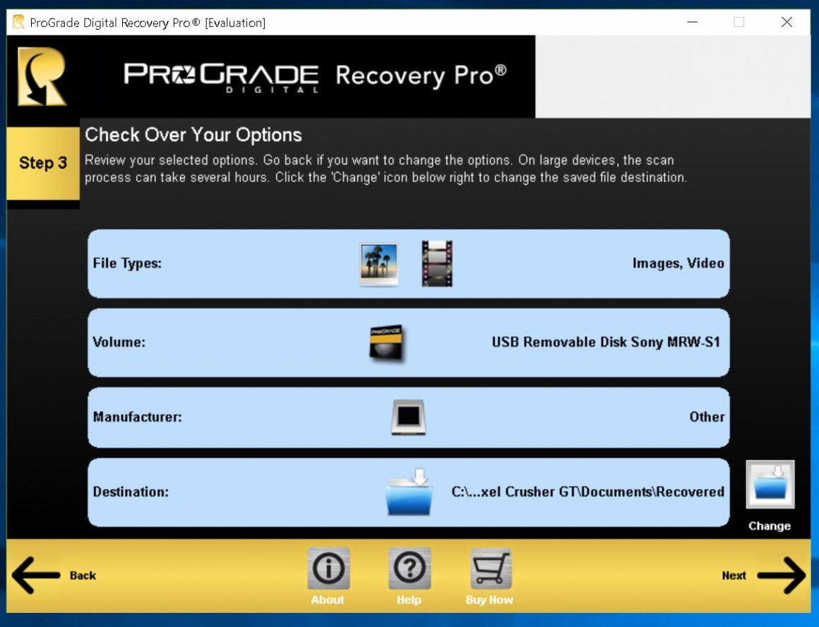 ProGrade Rescue - Interfata 3 - Step 3