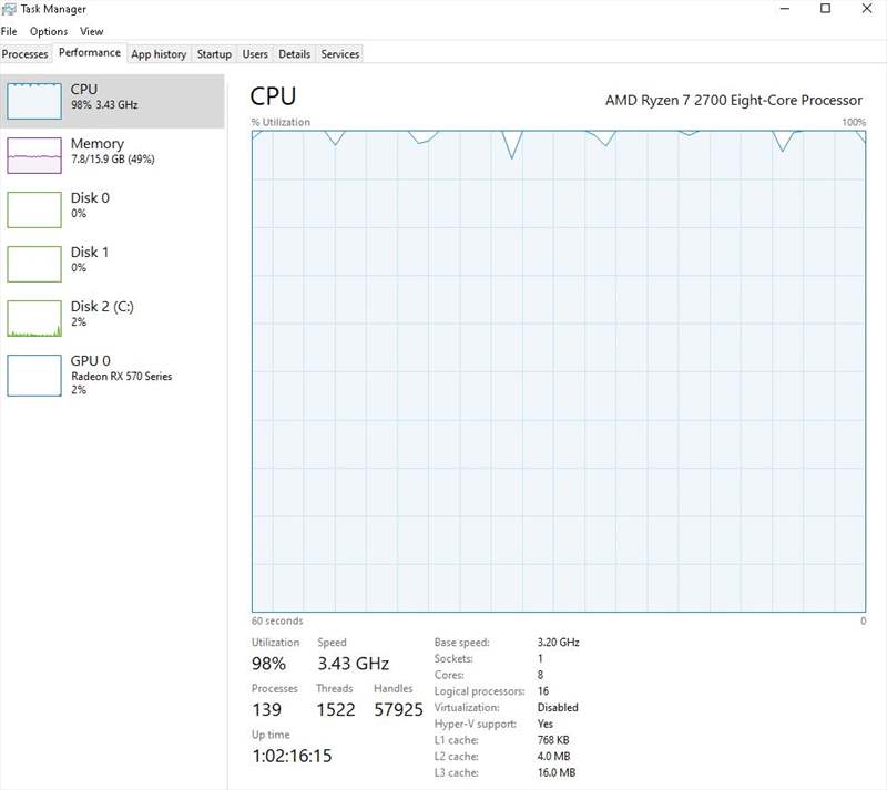 Utilizare LR - CPU